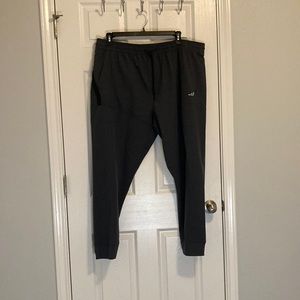 Bcg mens athletic pants, dark gray, jogger, draw string, pockets, 2XL